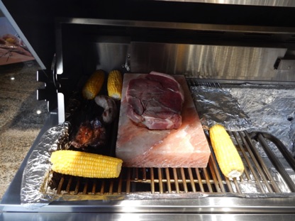 BBQ on Himalayan Crystal Salt Slab - very nice